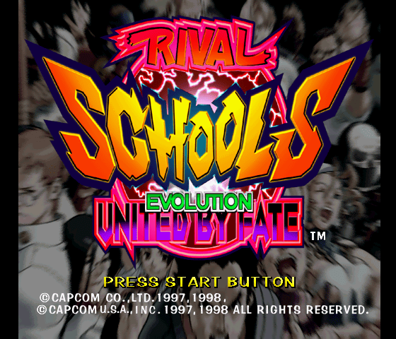 Rival Schools Title Screen